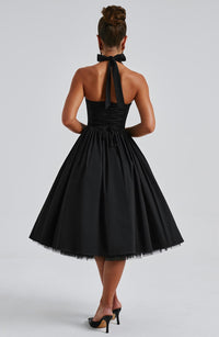 Katherine | Wedding Guest Midi Dress Halter