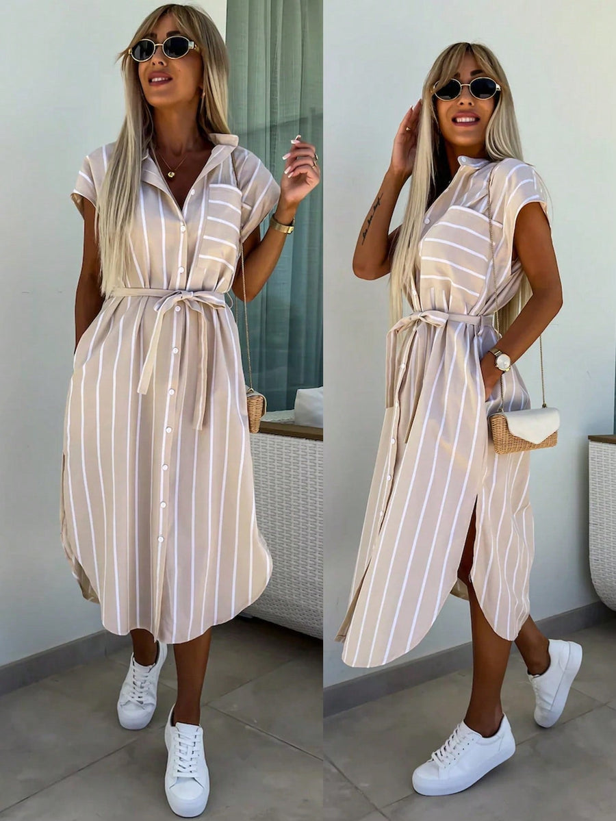 Sloane | Wedding Guest Midi Dress Animal Print