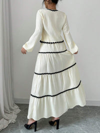 Laurel | Boho Dress V-Neck Ruffled