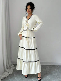 Laurel | Boho Dress V-Neck Ruffled