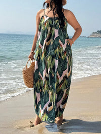 Yvonne | Boho Maxi Sundress Tropical Spaghetti Strap
