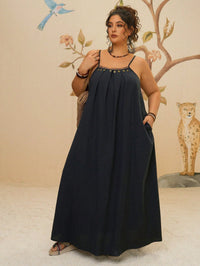 Yvonne | Boho Maxi Sundress Tropical Spaghetti Strap