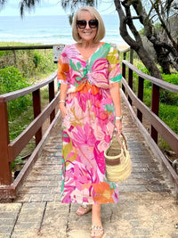 Aria | Sundress V-Neck Elbow Sleeves