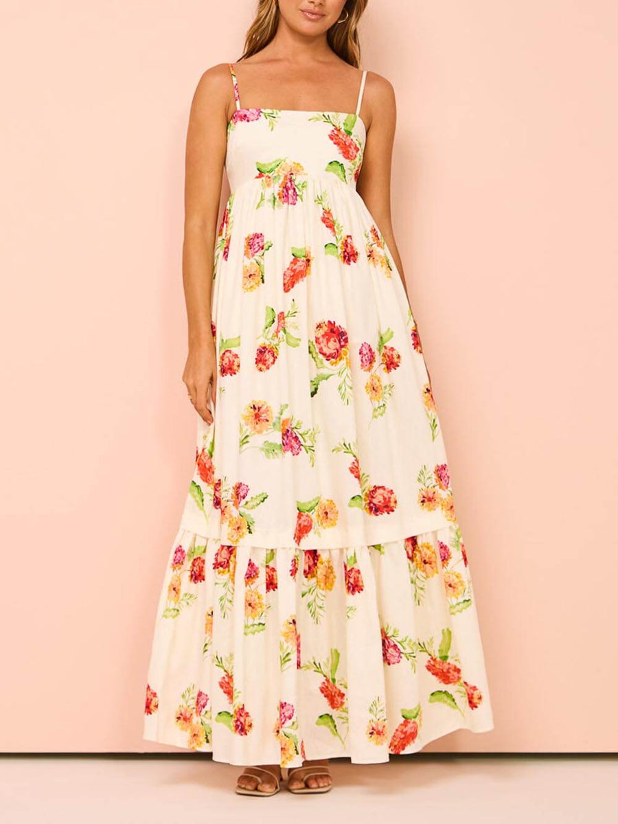 Miranda | Floral Maxi Dress Floral Backless