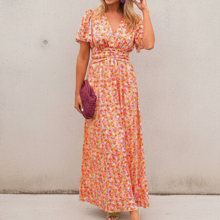 Louisa | Floral Maxi Dress Tiered