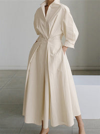Colette | Shirt Dress Button-Front Belted