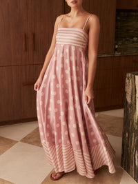 Sabrina | Polka Dot Maxi Dress Sleeveless