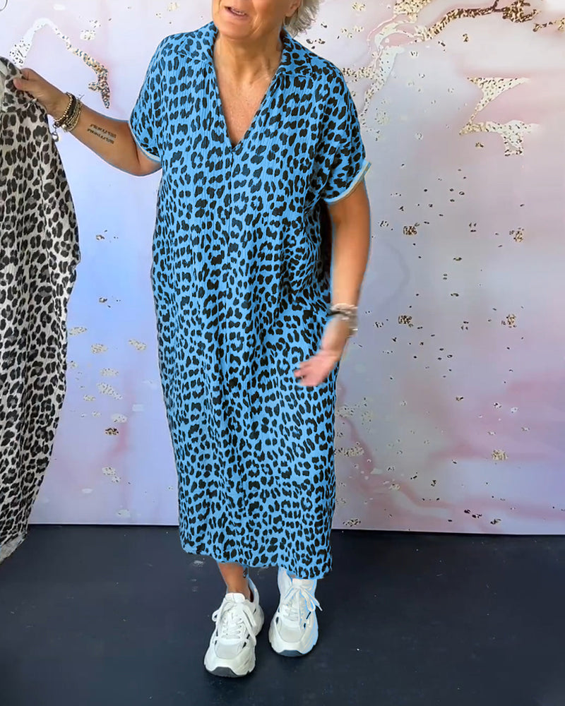 Michelle | Midi Sundress Animal Print
