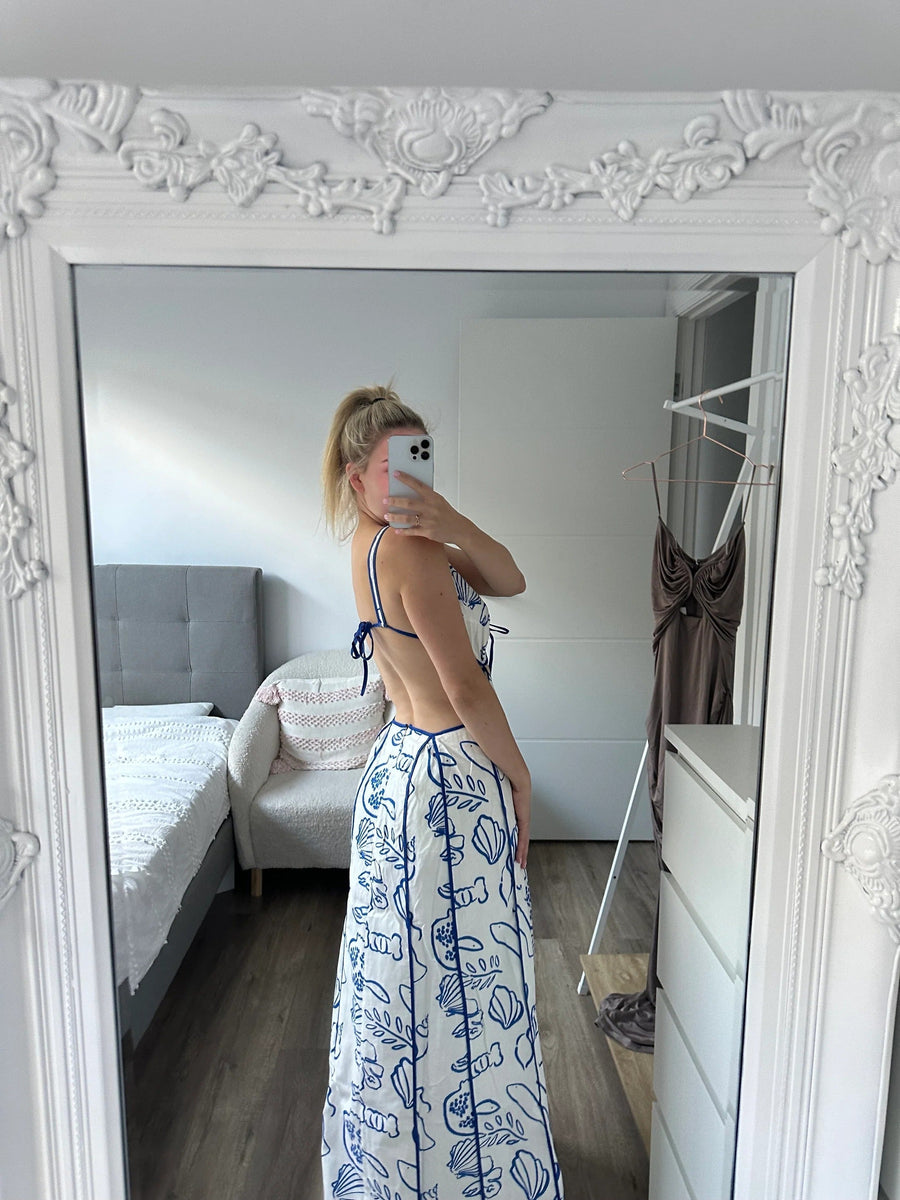 Raven | Backless Maxi Dress Open Back