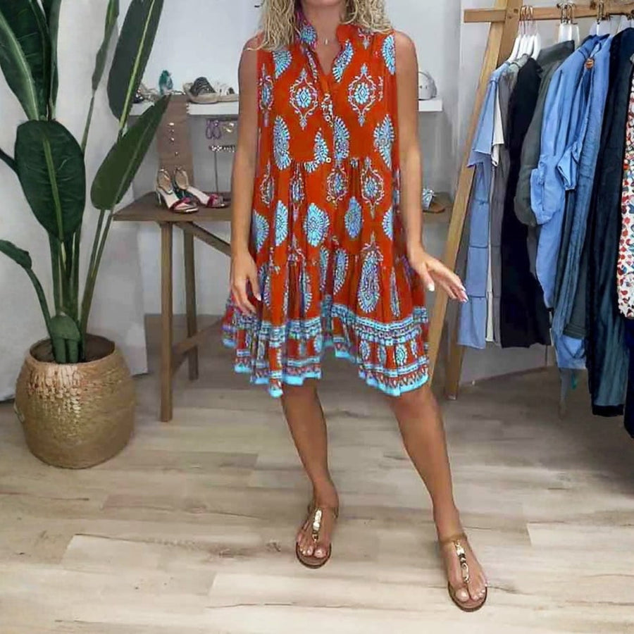 Heather | Mini Sundress V-Neck Sleeveless