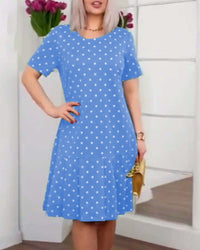 Joy | Polka Dot Dress Floral A-Line