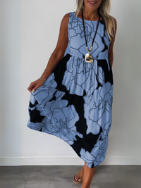 Colette | Boho Midi Dress Sleeveless