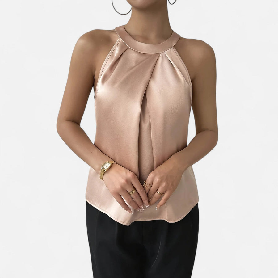 Beatrice | Blouse Pleated Sleeveless