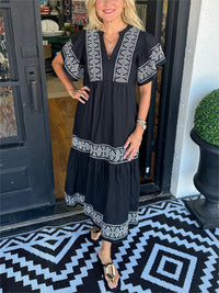 Scarlett | Boho Midi Sundress Tiered