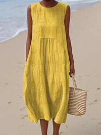 Esme | Midi Sundress Striped Sleeveless
