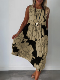 Colette | Boho Midi Dress Sleeveless