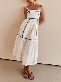 Rebecca | Wedding Guest Midi Dress Square Neck