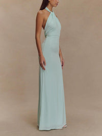 Demi | Halter Maxi Dress Open Back Sleeveless