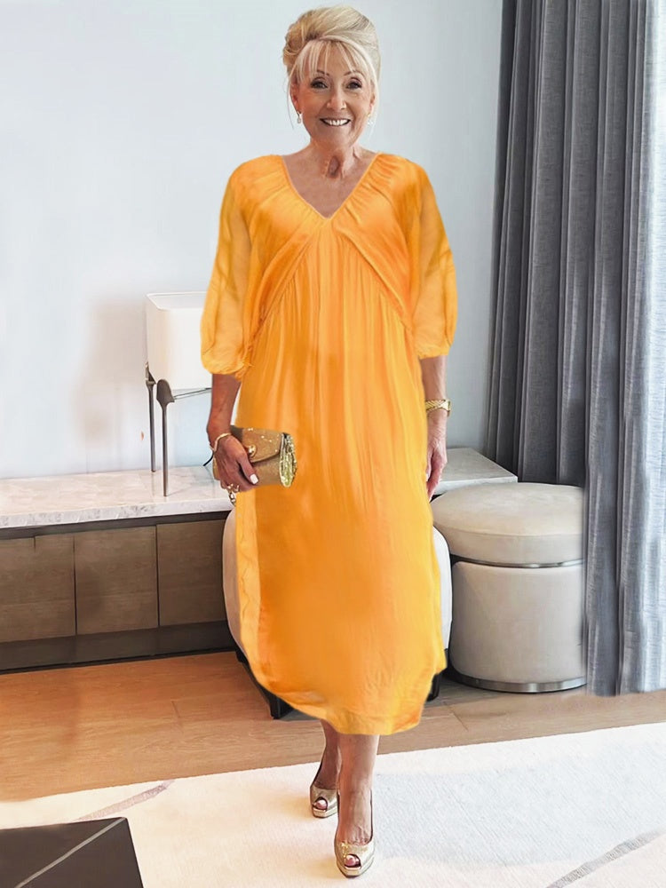 Imogen | Wedding Guest Midi Dress V-Neck