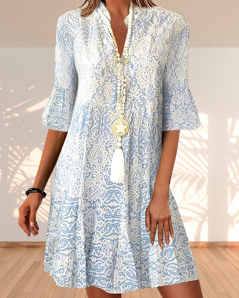 Catherine | Printed Mini Dress