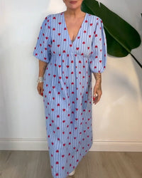 Alaina | Printed Sundress  V-Neck