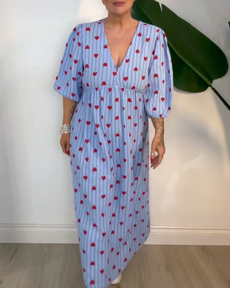 Alaina | Printed Sundress  V-Neck