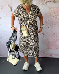 Michelle | Midi Sundress Animal Print