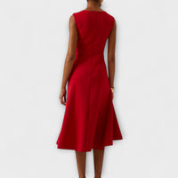 Aurora | Cocktail Midi Dress Asymmetric Sleeveless
