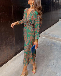 Blair | Wedding Guest Maxi Dress Sheath V-Neck