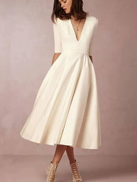 Sienna | Wedding Guest Midi Dress Flared