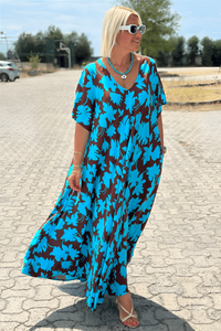 Bianca | Floral Maxi Dress V-Neck