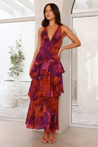 Nina | Wedding Guest Maxi Dress Layered Ruffle