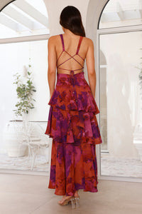Nina | Wedding Guest Maxi Dress Layered Ruffle