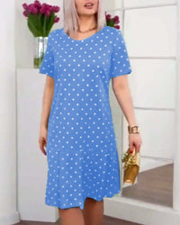 Joy | Polka Dot Dress Floral A-Line