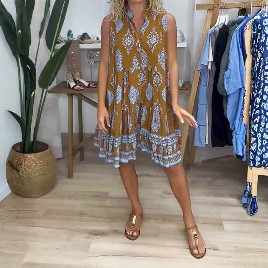 Heather | Mini Sundress V-Neck Sleeveless