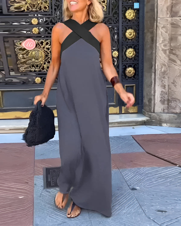 Grace | Halter Maxi Dress Sleeveless