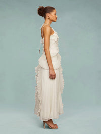Frances | Wedding Guest Maxi Dress Halter Neck