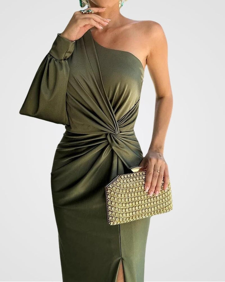 Aaliyah | Cocktail Maxi Dress One Shoulder