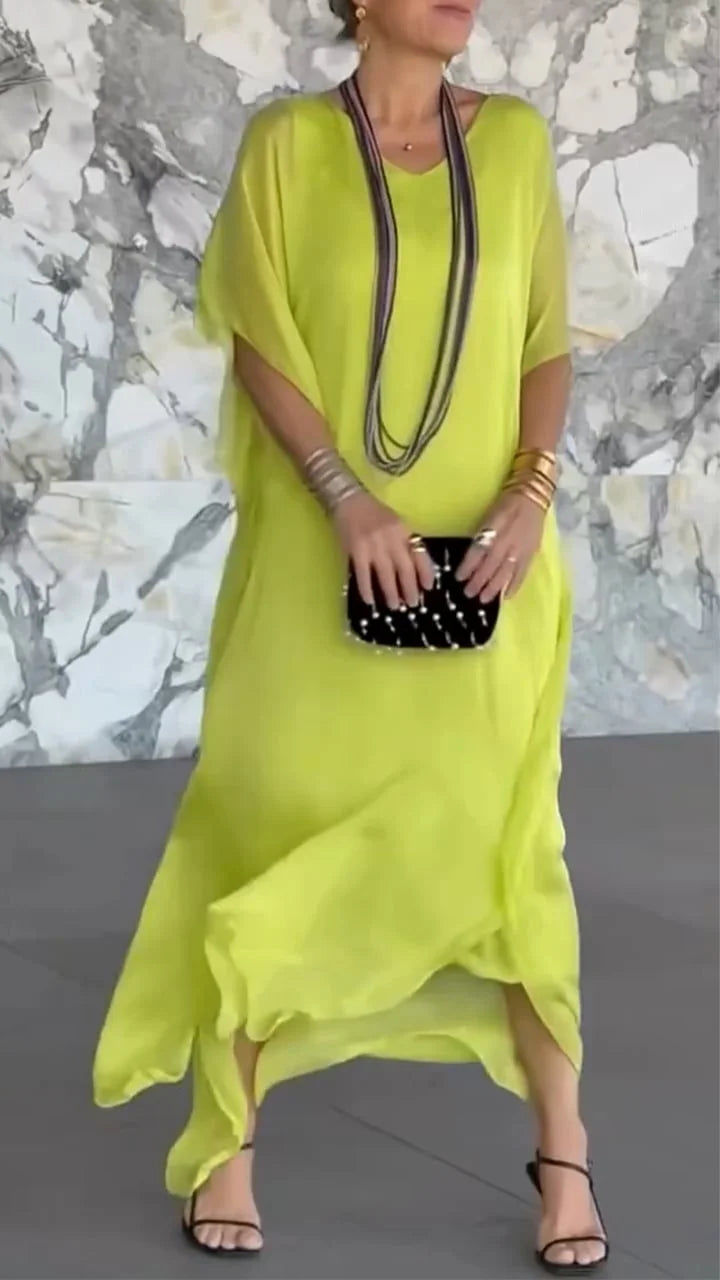 Aubrey | Maxi Sundress Batwing Sleeve