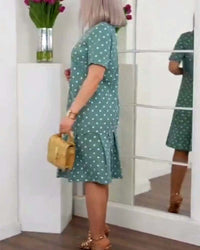 Joy | Polka Dot Dress Floral A-Line