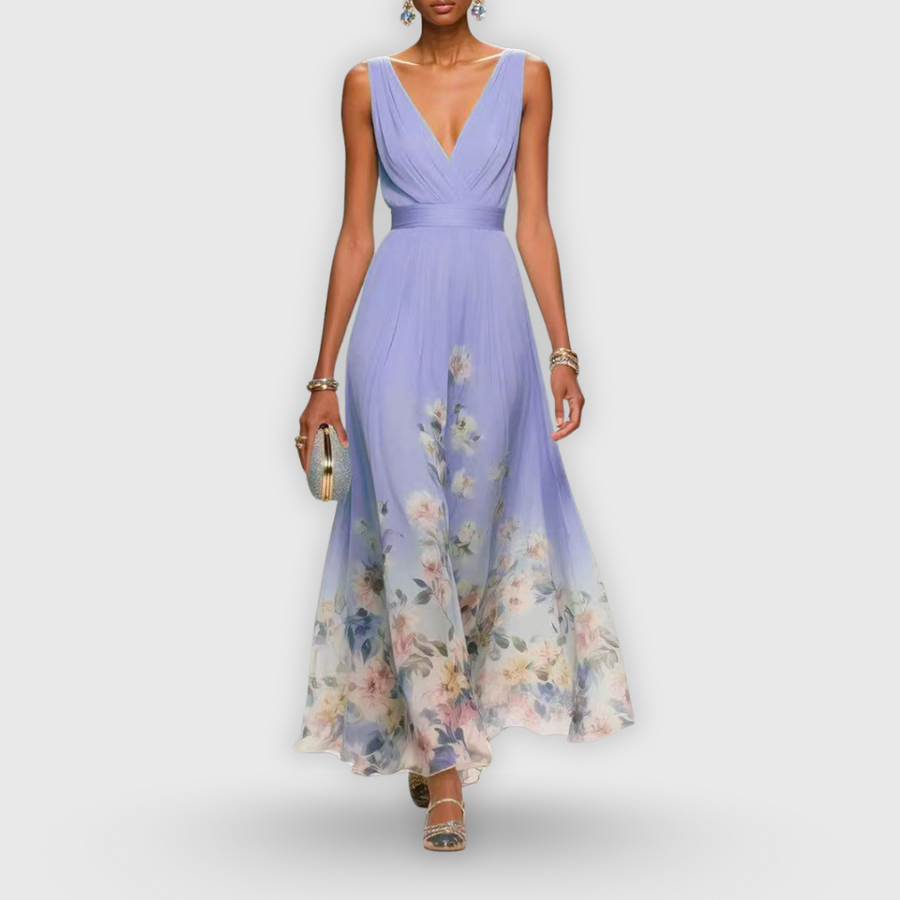 Kayla | Wedding Guest Maxi Dress V-Neck