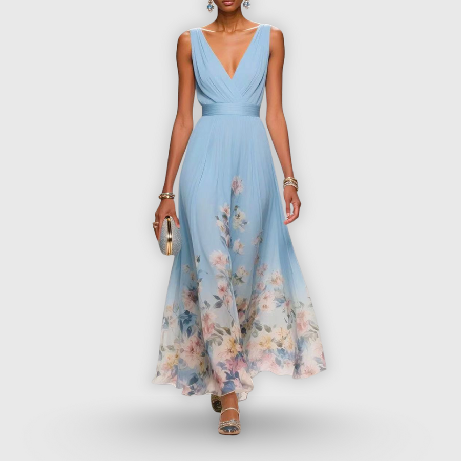Kayla | Wedding Guest Maxi Dress V-Neck