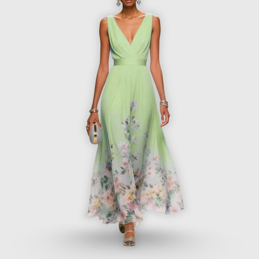 Kayla | Wedding Guest Maxi Dress V-Neck