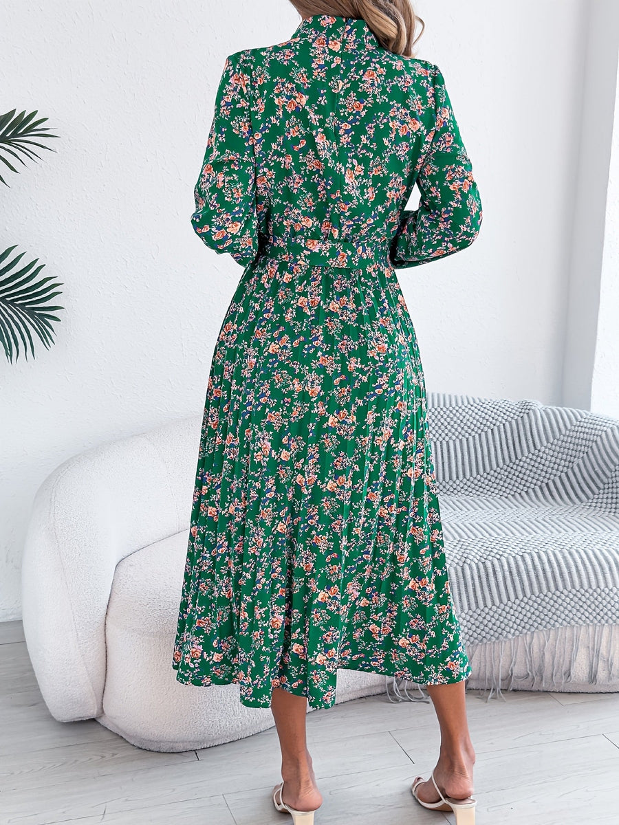 Lavinia | Wedding Guest Midi Dress Long Sleeve