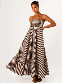 Nina | Strapless Maxi Dress A-Line