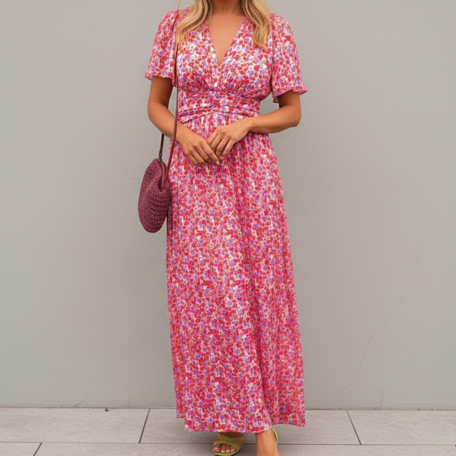 Louisa | Floral Maxi Dress Tiered