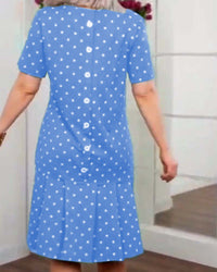 Joy | Polka Dot Dress Floral A-Line