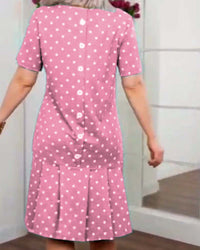 Joy | Polka Dot Dress Floral A-Line