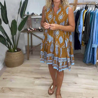 Heather | Mini Sundress V-Neck Sleeveless