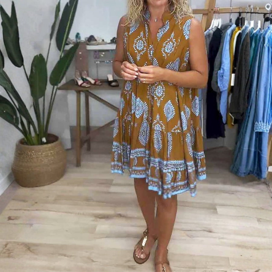 Heather | Mini Sundress V-Neck Sleeveless